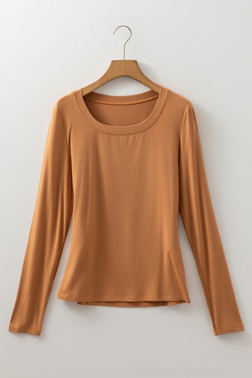 Solid Fitted Knit Top