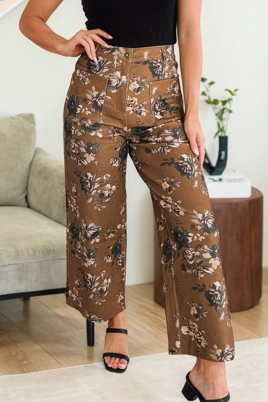 Vintage Floral Shift Jeans