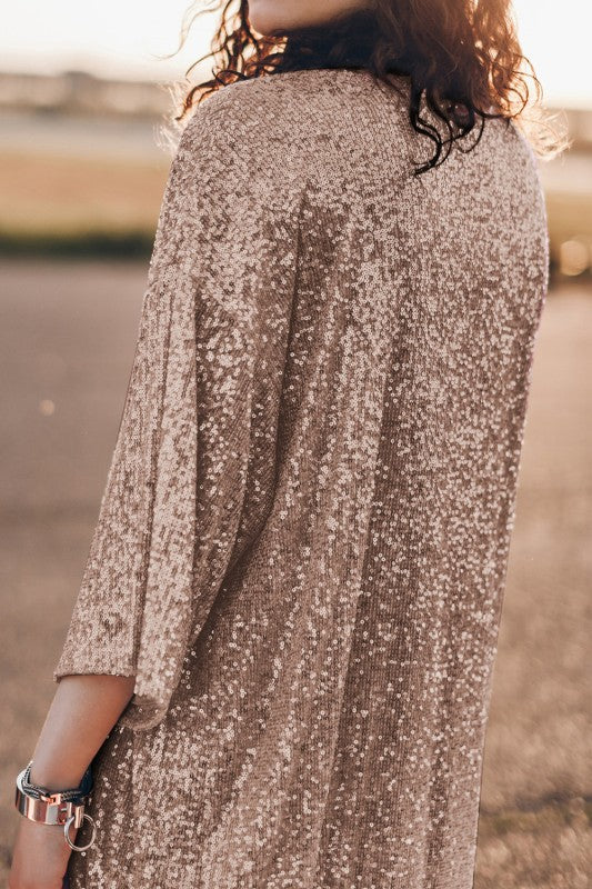 Quarter Sleeve Duster Cardigan