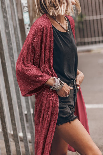 Quarter Sleeve Duster Cardigan