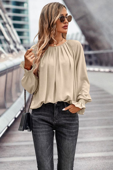 Pleated Ruched Top