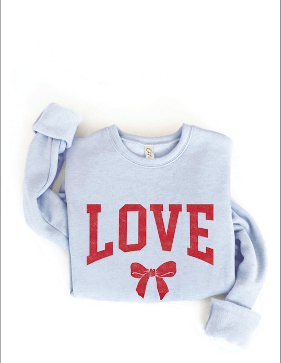 Love Bow Mineral Wash Sweatshirt