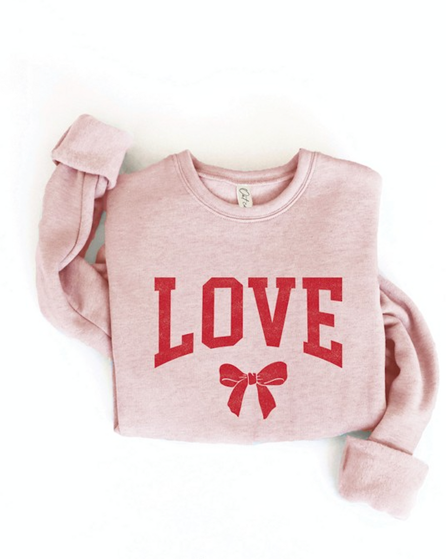 Love Bow Mineral Wash Sweatshirt