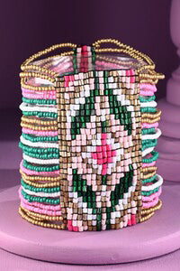 Intricate Seed Bead Bracelet
