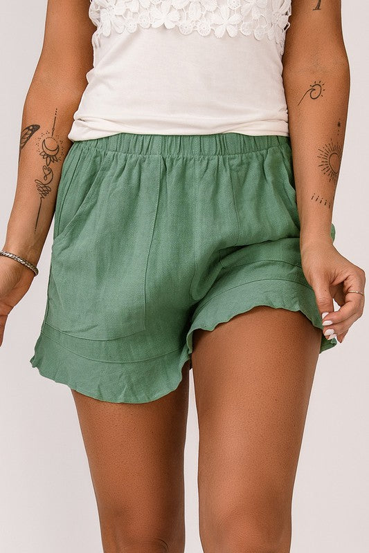 Flutter Hem Shorts